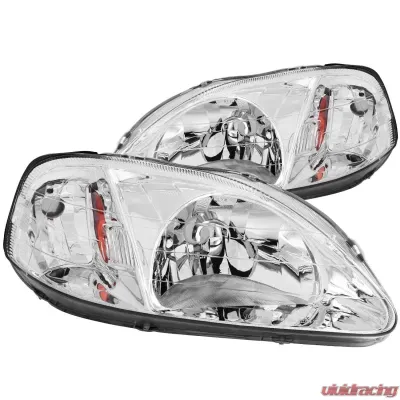Anzo USA Crystal Headlight Set Honda Civic 1999-2000 - 121179