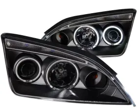 Anzo USA Projector Headlight Set w/Halo Ford Focus 2005-2006