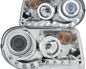 Anzo USA Projector Headlight Set w/Halo Chrysler 300C 2005-2010