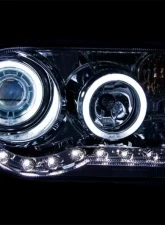 Anzo USA Projector Headlight Set w/Halo Chrysler 300C 2005-2010                                     - 121250 - Image 3