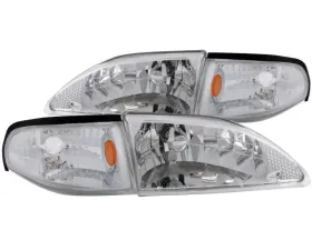 Anzo USA Crystal Headlight Set Ford Mustang 1994-1998