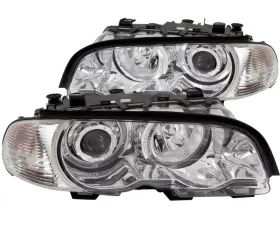 Anzo USA Projector Headlight Set w/Halo BMW