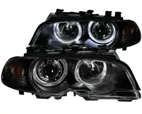 Anzo USA Projector Headlight Set w/Halo BMW
