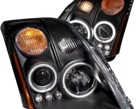 Anzo USA Projector Headlight Set w/Halo Nissan Sentra 2007-2012