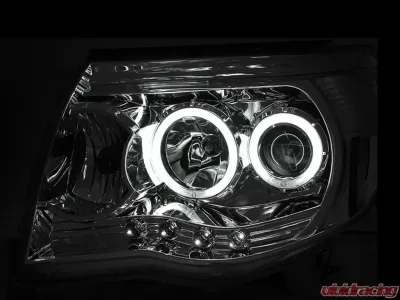Anzo USA Projector Headlight Set w/Halo Toyota Tacoma 2005-2011 - 121281