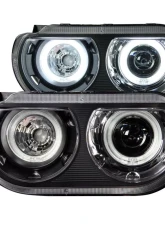 Anzo USA Projector Headlight Set w/Halo Dodge Challenger 2008-2014                                     - 121306 - Image 3
