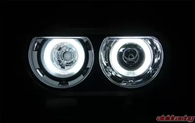 Anzo USA Projector Headlight Set w/Halo Dodge Challenger 2008-2014 - 121306