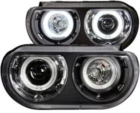 Anzo USA Projector Headlight Set w/Halo Dodge Challenger 2008-2014