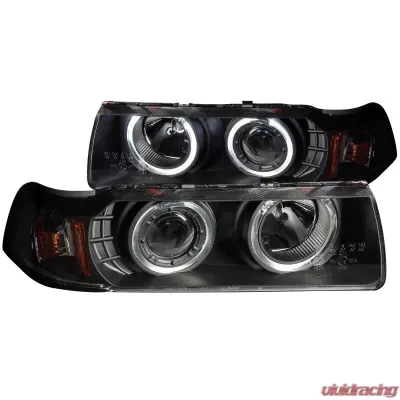 Anzo USA Projector Headlight Set w/Halo BMW - 121325