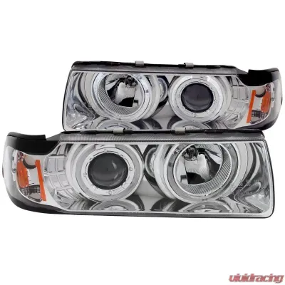 Anzo USA Projector Headlight Set w/Halo BMW - 121326