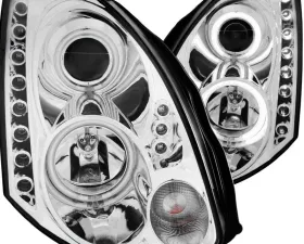 Anzo USA Projector Headlight Set w/Halo Infiniti G35 2003-2005