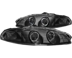 Anzo USA Projector Headlight Set w/2 Halos Mitsubishi Eclipse 1997-1999