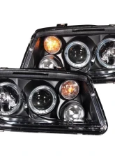 Anzo USA Projector Headlight Set w/Halo Volkswagen Jetta 1999-2005                                     - 121369 - Image 3