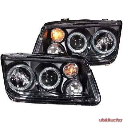 Anzo USA Projector Headlight Set w/Halo Volkswagen Jetta 1999-2005 - 121369