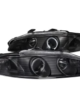Anzo USA Projector Headlight Set w/Halo Mitsubishi Eclipse 1997-1999                                     - 121377 - Image 3