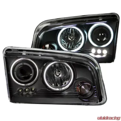 Anzo USA Projector Headlight Set w/Halo Dodge Charger 2006-2010 - 121381