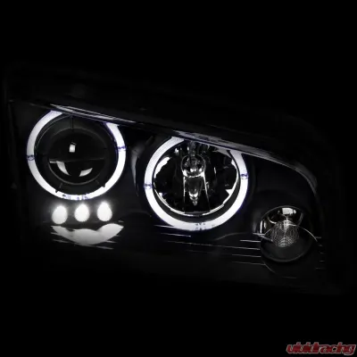 Anzo USA Projector Headlight Set w/Halo Dodge Charger 2006-2010 - 121381