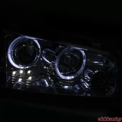 Anzo USA Projector Headlight Set w/Halo Dodge Charger 2006-2010 - 121382