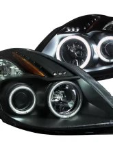 Anzo USA Projector Headlight Set w/Halo Nissan Altima 2008-2010                                     - 121395 - Image 2