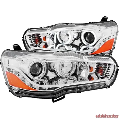 Anzo USA Projector Headlight Set w/Halo Mitsubishi Lancer 2008-2015 - 121427