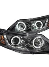 Anzo USA Projector Headlight Set w/Halo Honda Civic 2006-2011                                     - 121454 - Image 3