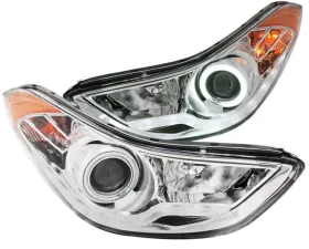 Anzo USA Projector Headlight Set w/Halo Hyundai Elantra 2011-2014
