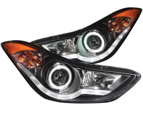 Anzo USA Projector Headlight Set w/Halo Hyundai Elantra 2011-2014