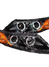 Anzo USA Projector Headlight Set w/Halo Kia Optima 2011-2013                                     - 121460 - Image 3