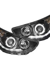 Anzo USA Projector Headlight Set w/Halo Hyundai Accent 2012-2013                                     - 121476 - Image 3