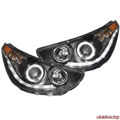 Anzo USA Projector Headlight Set w/Halo Hyundai Accent 2012-2013 - 121476