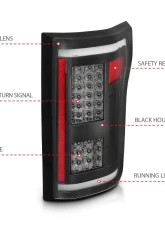 Anzo USA Tail Light Assembly Ford F-150 2015-2017                                     - 311286 - Image 4