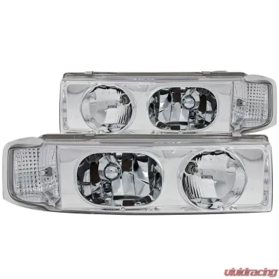 Anzo USA Crystal Headlight Set Chevrolet Astro 1995-2005 - 111001