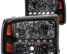 Anzo USA Crystal Headlight Set Ford Excursion 2000-2004