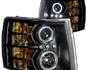 Anzo USA Projector Headlight Set w/Halo Chevrolet Silverado 1500 2007-2013