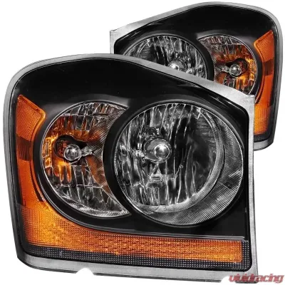 Anzo USA Crystal Headlight Set Dodge Durango 2004-2006 - 111110