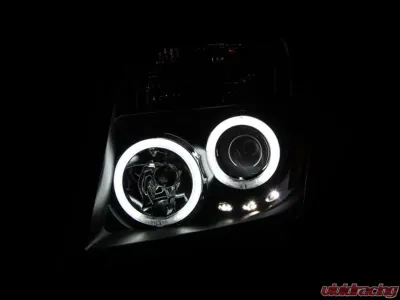 Anzo USA Projector Headlight Set w/Halo Nissan 2005-2008 - 111111