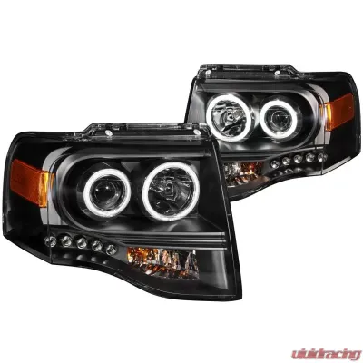 Anzo USA Projector Headlight Set w/Halo Ford Expedition 2007-2014 - 111113