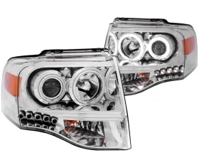 Anzo USA Projector Headlight Set w/Halo Ford Expedition 2007-2014