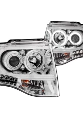 Anzo USA Projector Headlight Set w/Halo Ford Expedition 2007-2014                                     - 111114 - Image 3