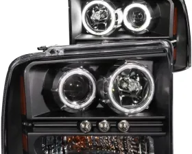 Anzo USA Projector Headlight Set w/Halo Ford Excursion 2005