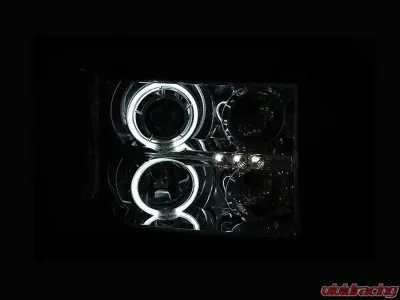 Anzo USA Projector Headlight Set w/Halo GMC Sierra 2007-2014 - 111126
