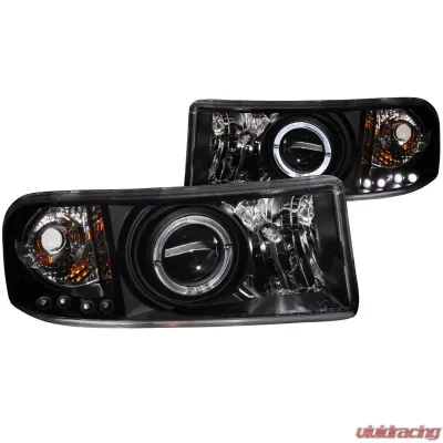 Anzo USA Projector Headlight Set w/Halo Dodge - 111196