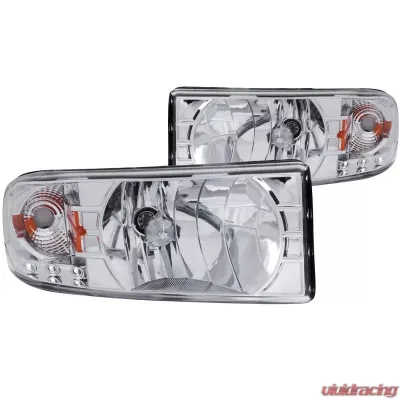 Anzo USA Crystal Headlight Set Dodge - 111206