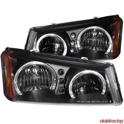 Anzo USA Crystal Headlight Set w/Halo Chevrolet - 111212