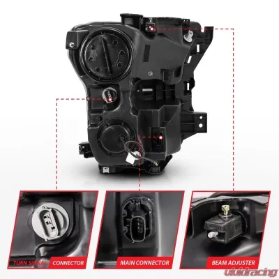 Anzo USA Projector Headlight Set Ford F-150 2015-2017 - 111357