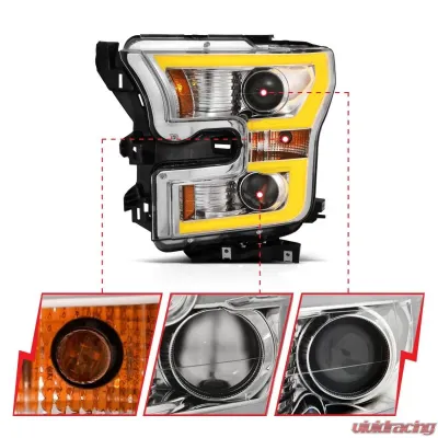 Anzo USA Projector Headlight Set Ford F-150 2015-2017 - 111358