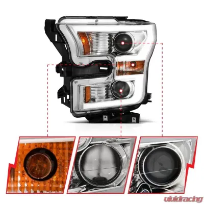 Anzo USA Projector Headlight Set Ford F-150 2015-2017 - 111358