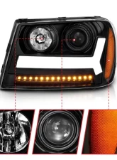 Anzo USA Projector Headlight Set Chevrolet TrailBlazer 2006-2009                                     - 111390 - Image 3
