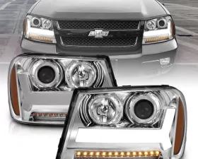 Anzo USA Projector Headlight Set Chevrolet TrailBlazer 2006-2009