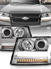 Anzo USA Projector Headlight Set Chevrolet TrailBlazer 2006-2009                                     - 111391 - Image 6